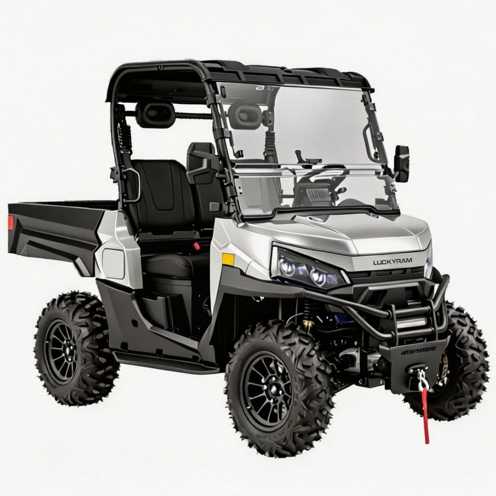 10KW AC Motor 4WD Leictreach UTV 1000kg Tarraingthe le haghaidh Feirm Fiach