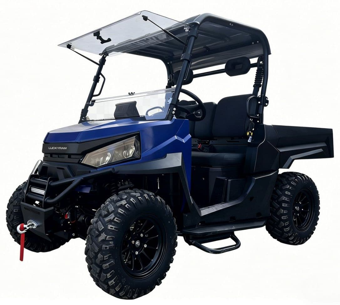 73.6V Leictreach UTV 10KW AC Motor Raon 80-100km le haghaidh Cothabháil Maoine