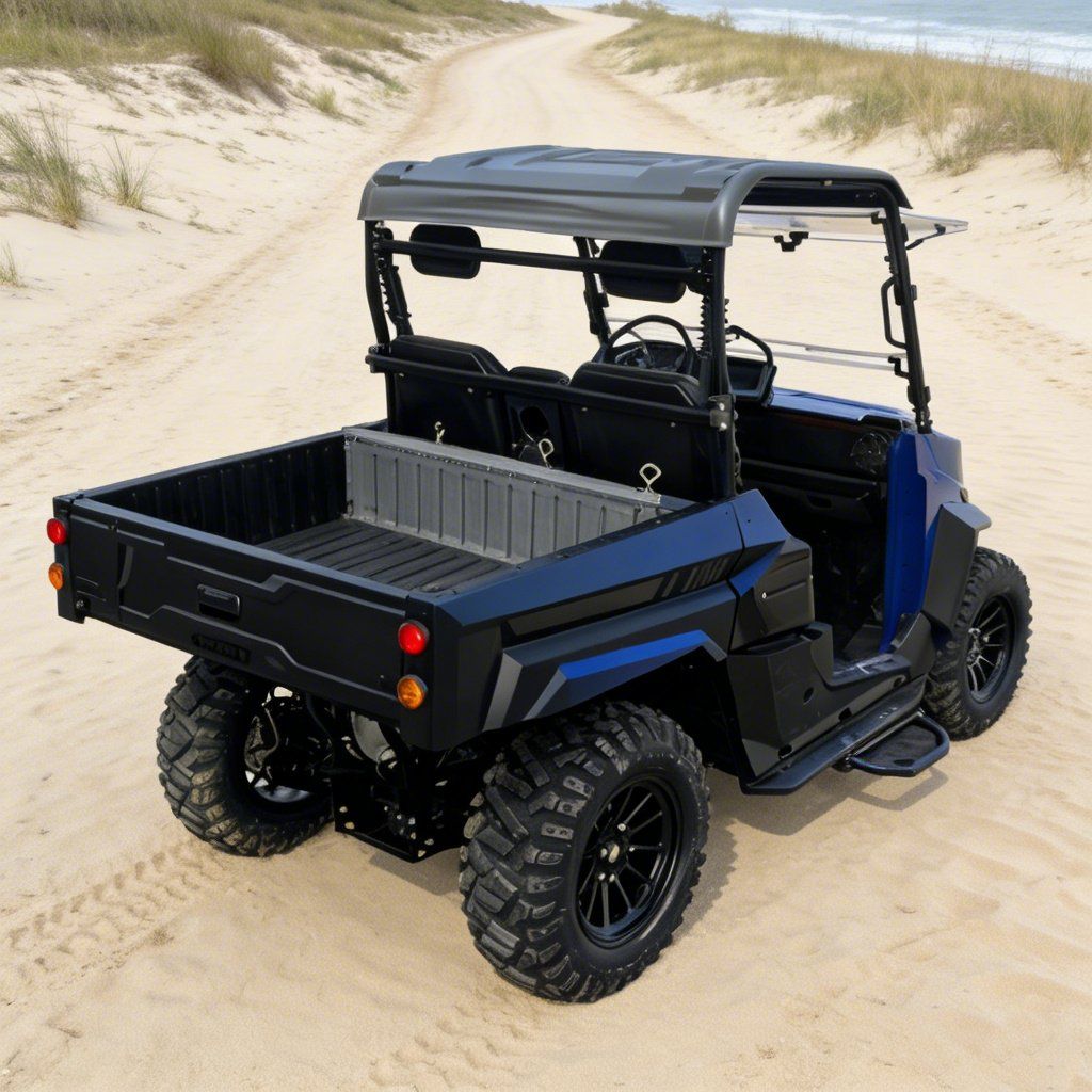Leictreach UTV 4WD le haghaidh Jobsite 14 Boinn Orlach 73.6V 20KW Buaicchumhacht