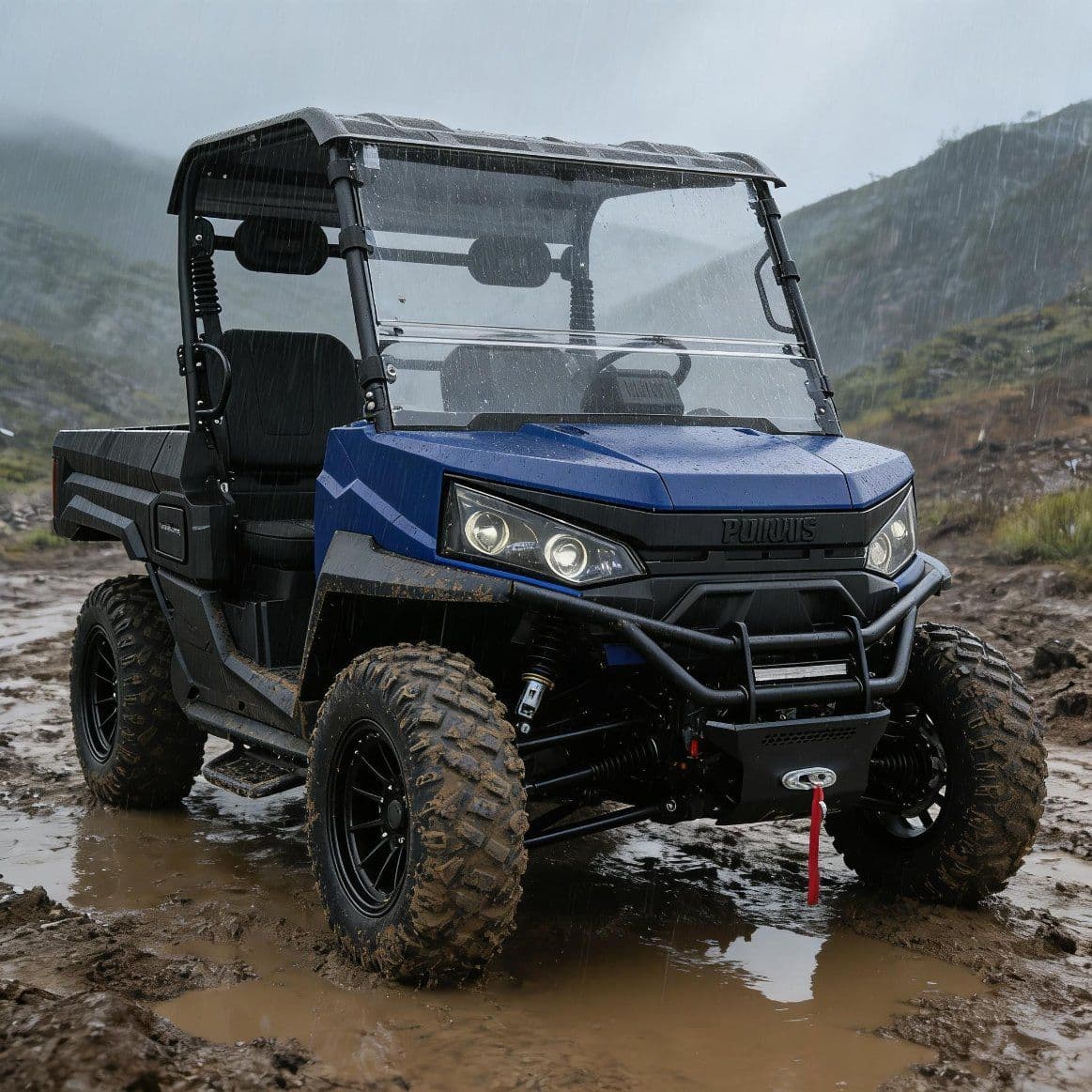 Córas Tosaigh Gan Eochrach PKE 10KW AC Motor Electric UTV 400A Rialaitheoir 80-100km Raon 4WD